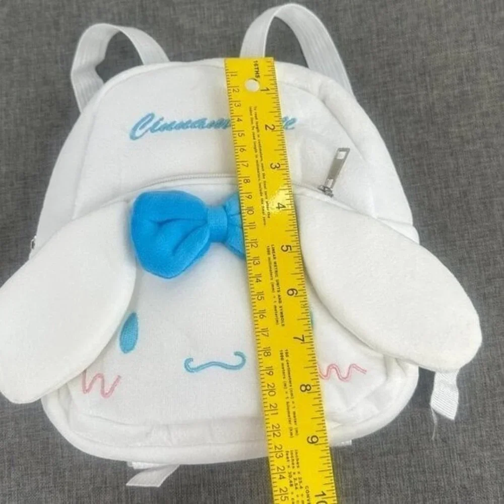 New! Girls Kids Teens Cinnamoroll‎ Plush Backpack White Lightweight 8.5